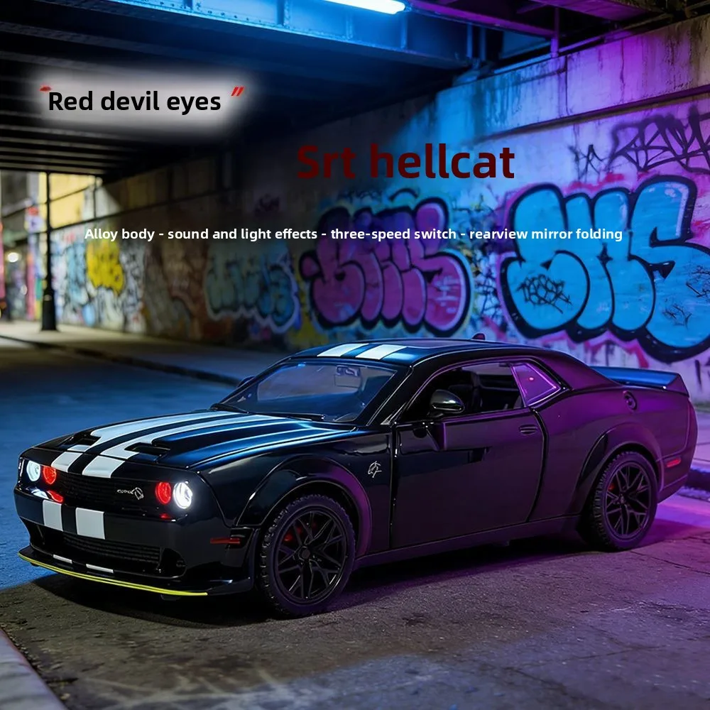 

1:32 Challenger SRT Hellcat Muscle Sport Car Alloy Diecast Simulation Model Toy Children's Birthday Gifts Collection Decoration