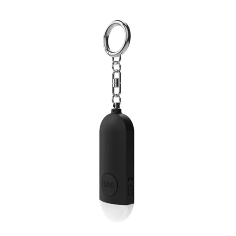 Self-Defense Alarm Smart Tag Gps Tracker Portable Rechargeable Alarm Key Child Finder Pet Carmini Airta(Black) Easy To Use