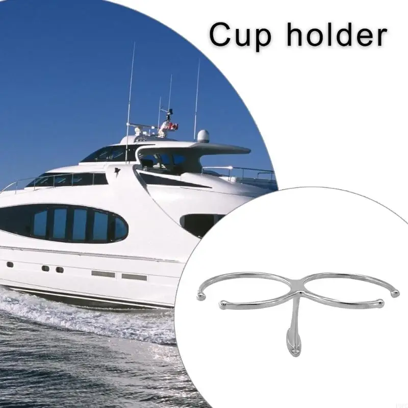 P9FC Double Rings Cup Beverage Drink Holder Boats Cup Holder Bottle Storage Rack