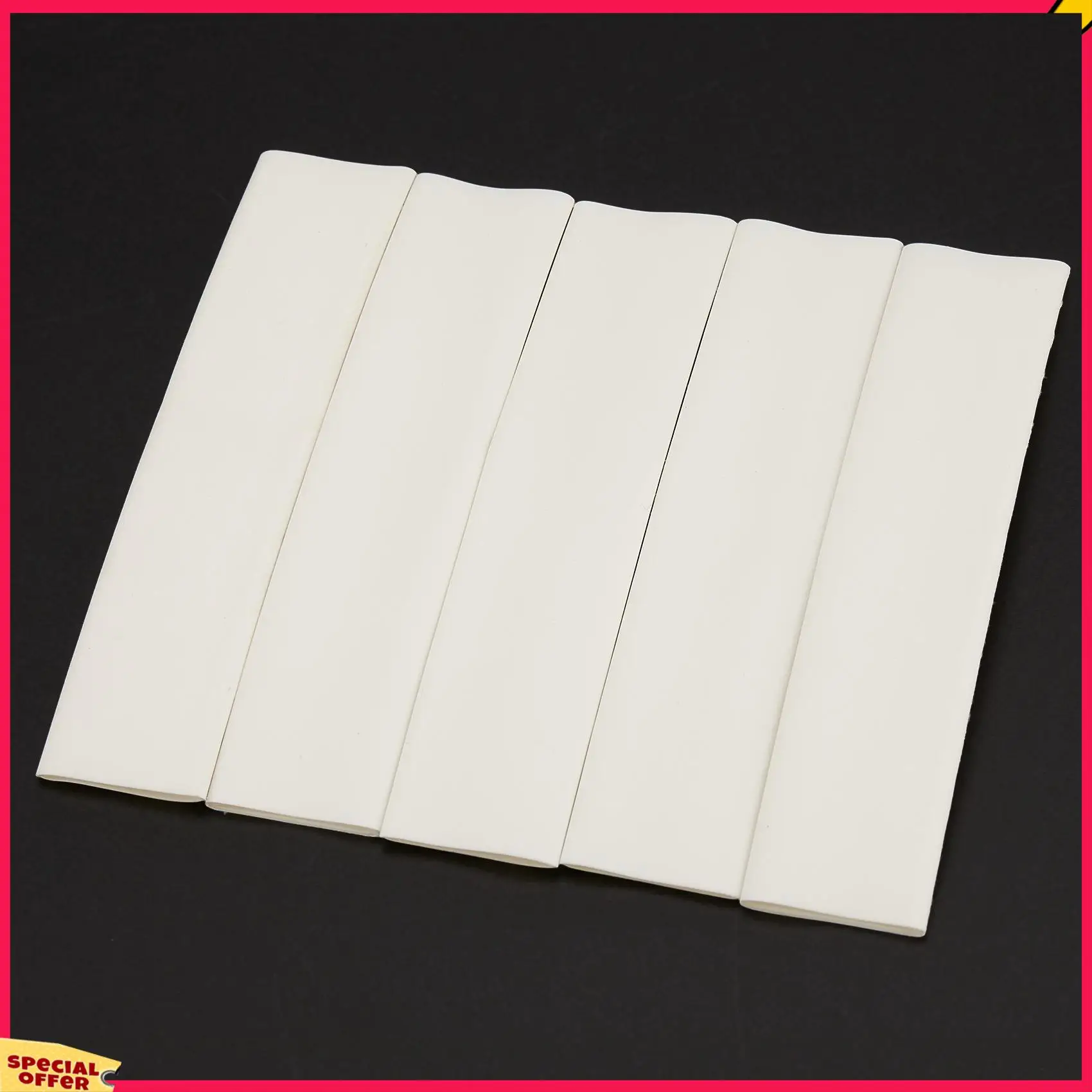 A39M 20 قطعة أبيض 3/4: 1 سلك لف أنابيب الانكماش الحراري لهاتف آيفون وآي باد لنظام أندرويد لأنابيب الانكماش الحراري لخط البيانات