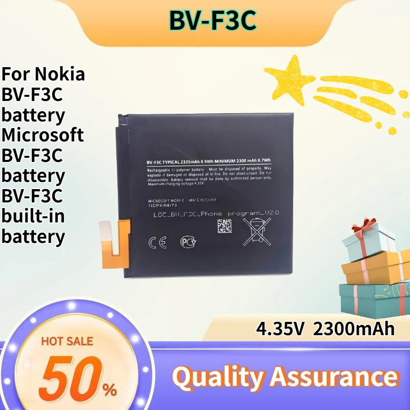 4.35V  2300mAh Compatible with Nokia BV-F3C battery Microsoft BV-F3C battery BV-F3C built-in battery High quality