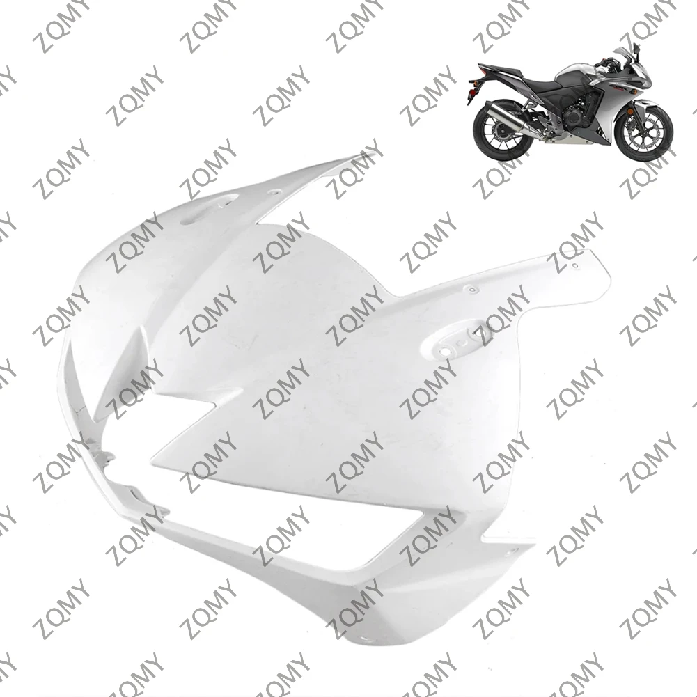 

CBR500R Motorcycle Upper Front Nose Cowl Fairing For HONDA CBR 500R 2013 2014 2015 Injection Mold Unpainted White