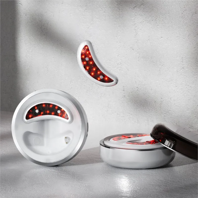 Led Eye Care Therapy Ems Massager With Gel Patch For Treatment Under Eye Wrinkle
