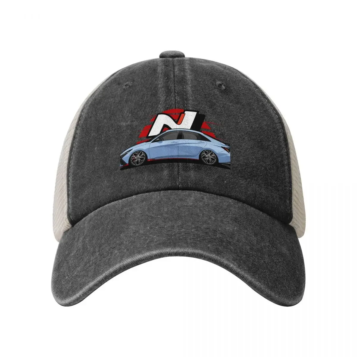 i30N Sedan/Elantra N Side View Baseball Cap Horse Hat Luxury Hat Luxury Cap Boy Child Women's