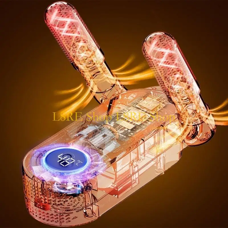 L8RE كفاءة الحذاء مجفف القفازات مجفف القبعة 360 درجة مجفف حذاء الهواء الساخن