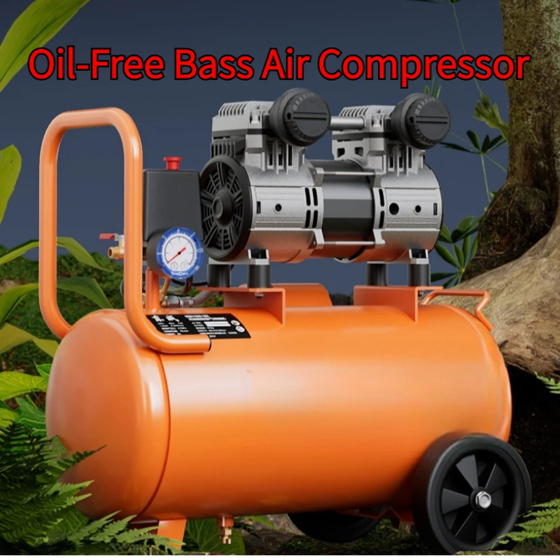 

1380W Air Compressor 30L Quiet Silent Oil-free Portable Air Pump for Home Repair Tire Inflation Compressor