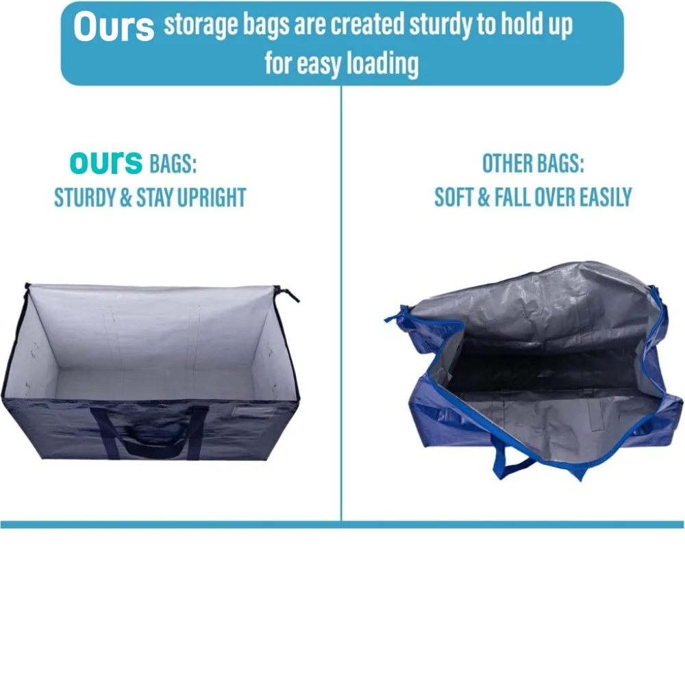 Luggage Moving Bags, Foldable Storage Bag, Storage Organizer & Moving Boxes Alternative, Packing Supplies, Camping Totes Bag