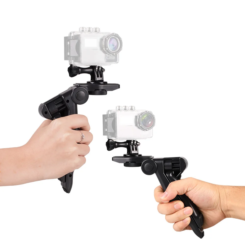 Tabletop Foldable Mini Tripod with Mount Holder for Mobile Phones Gopro Hero SJcam Yi Action Cameras Video Shooting