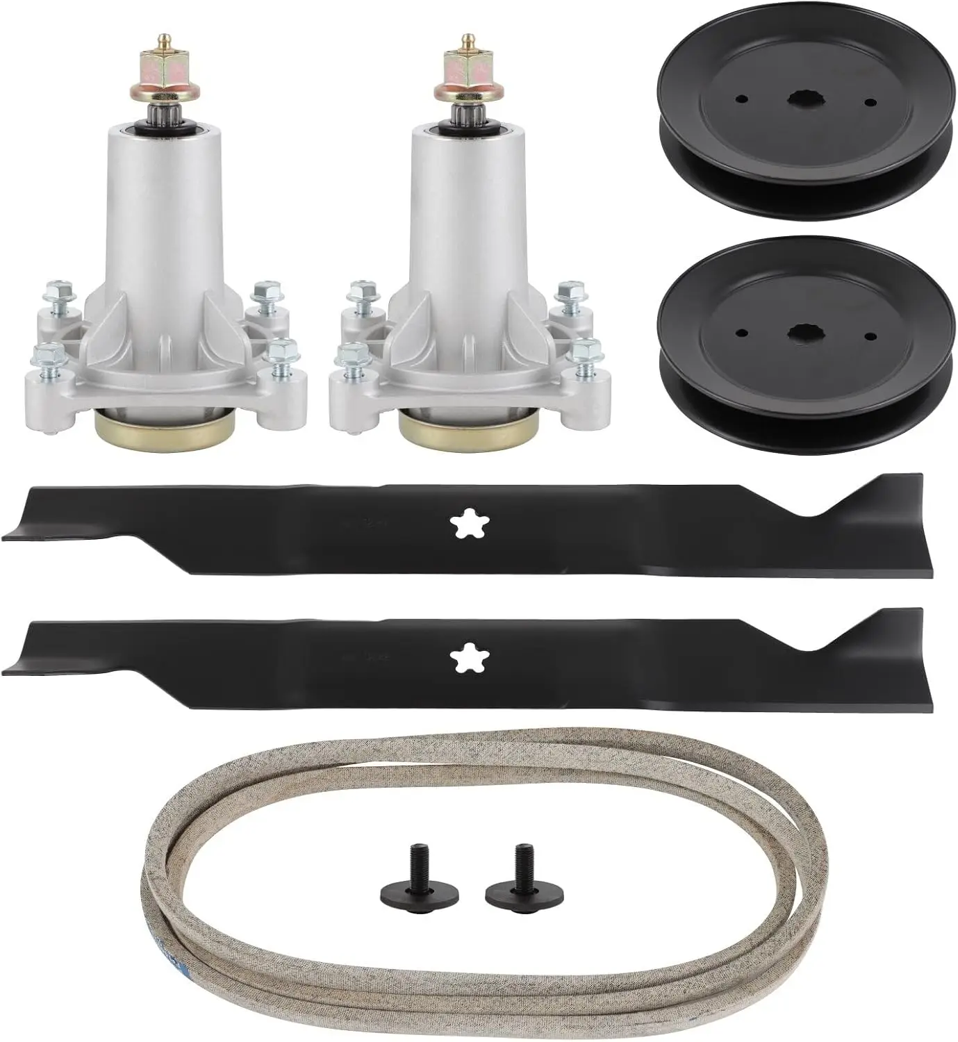 Deck Rebuild Kit Mower Deck Parts 192870 Spindle 587253301 Rebuild Kit 405380 Blades 197473 1 Belt 2 Spindle 2 Pulleys 2 Blades