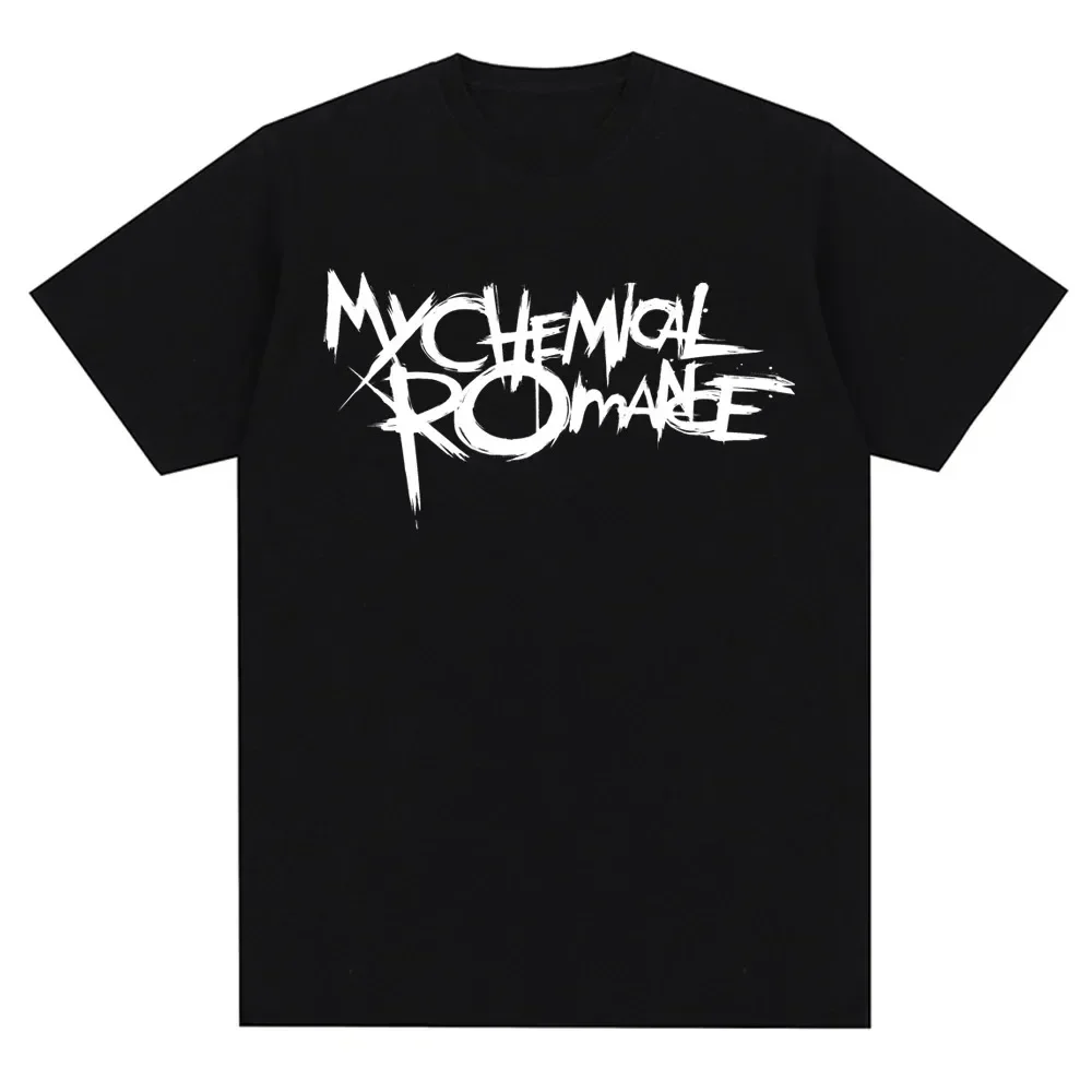 Calidad cómoda Punk Rock moda de verano My Chemical Romance Mcr Band camisetas estampadas altas