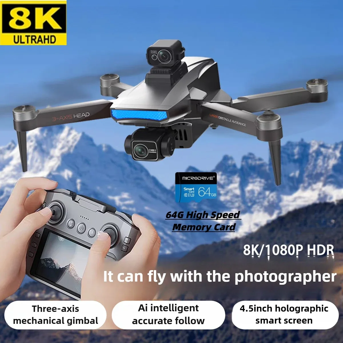 W10 Drone With 4.5 …