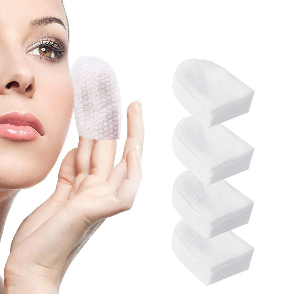 240 Uds almohadillas de algodón para maquillaje almohadillas de algodón faciales de bolsillo en forma de U para eliminación de maquillaje facial almohadilla para el cuidado de la piel para mujeres