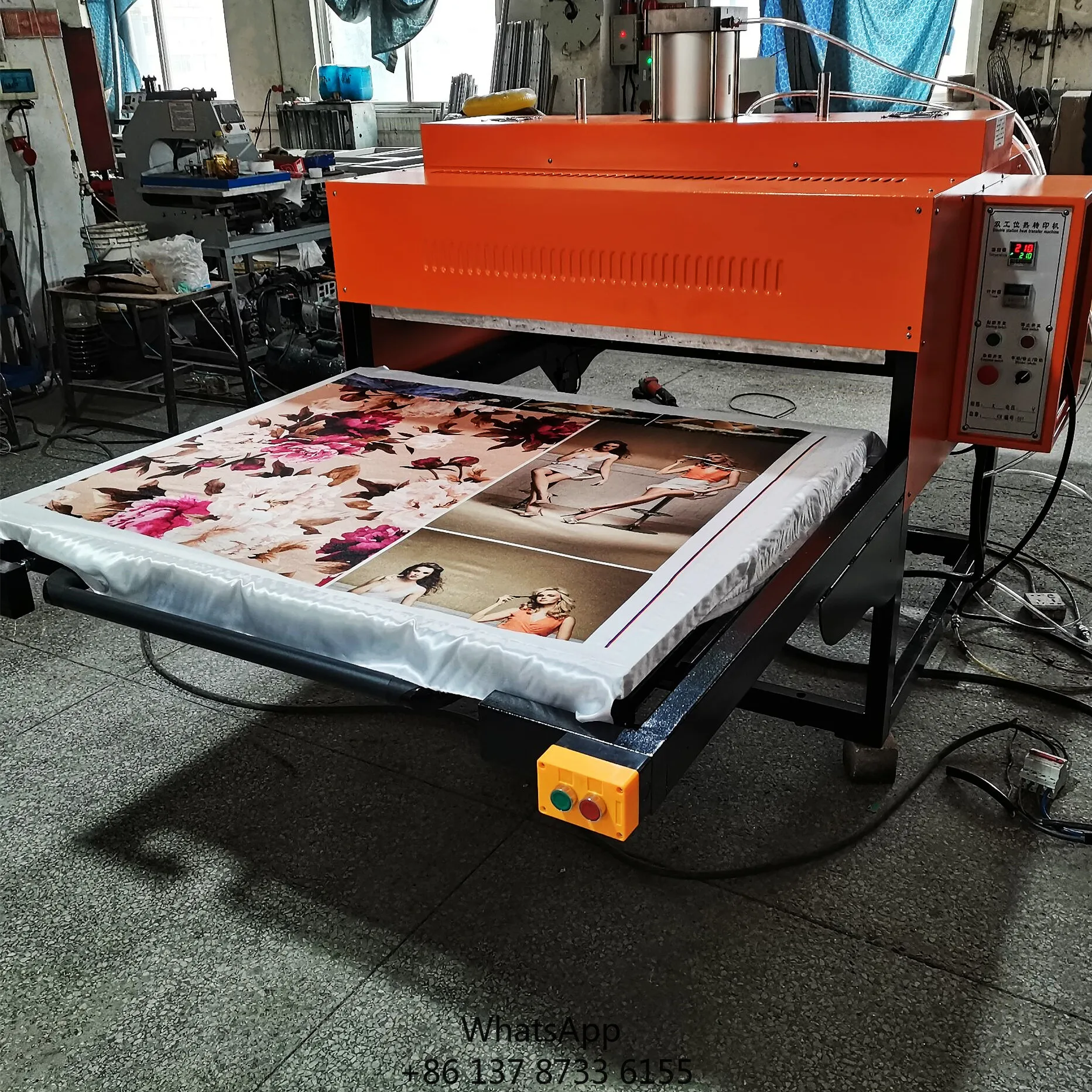 Automatic Semi Automatic Pneumatic Heat Press Machine Large Format T Shirt Sublimation Bulk Orders Africa