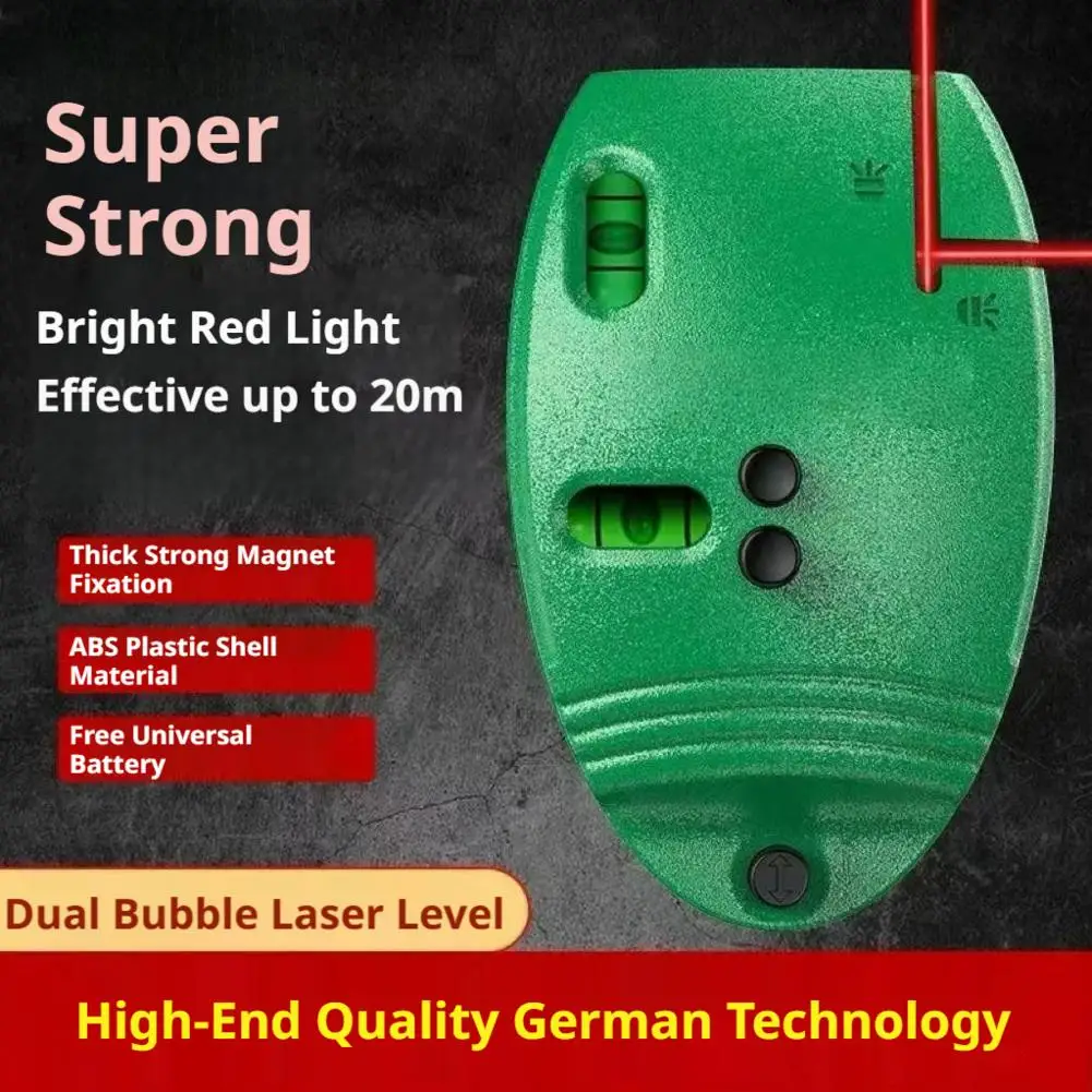90 Degree Electronic Red Light Scale Horizontal Right Angle Measuring Tool for Hang Photos Lay Floors(No Battery)