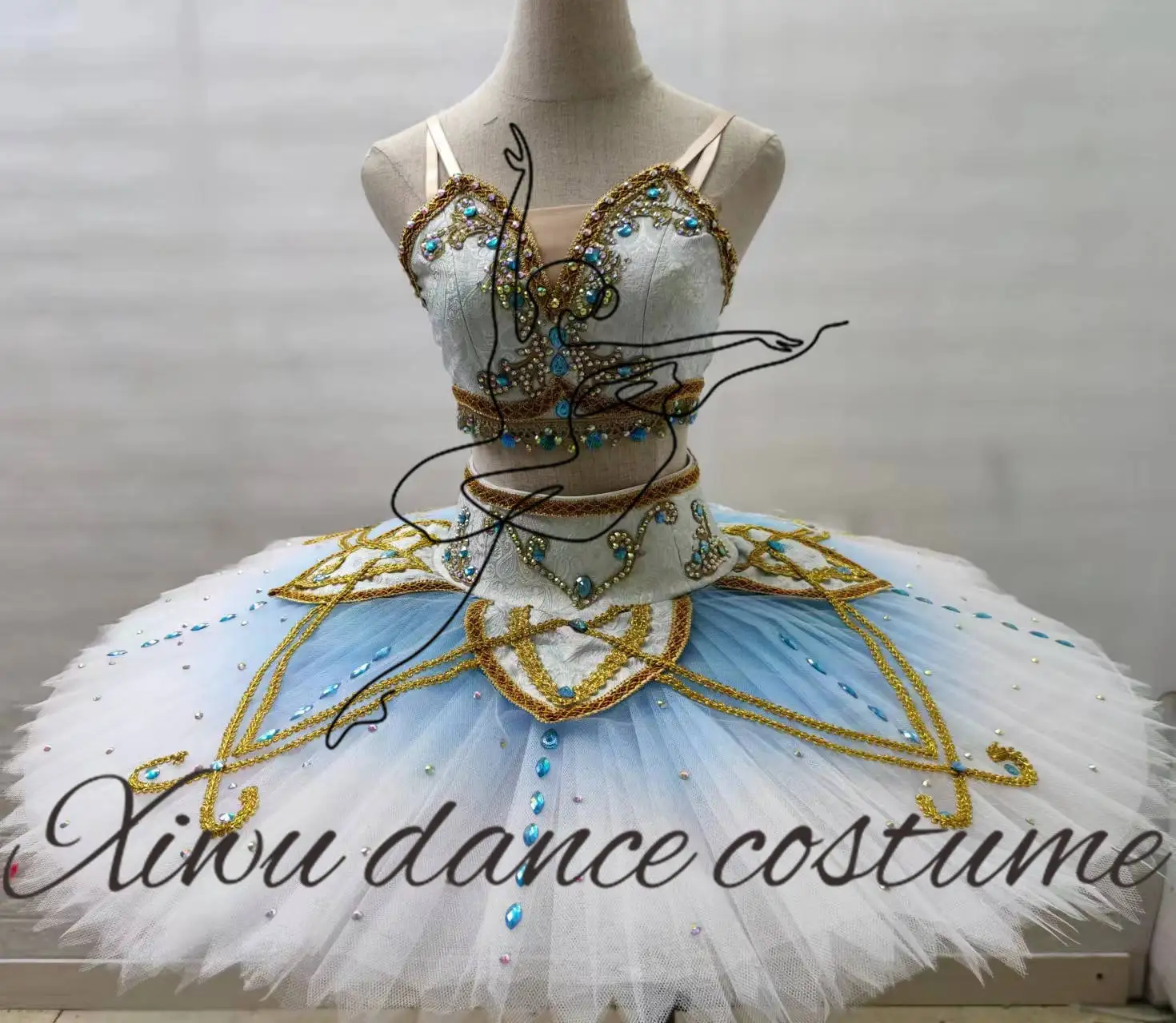 Professional high-quality custom-size ballet performance ballet costume high-end competition ballet dress