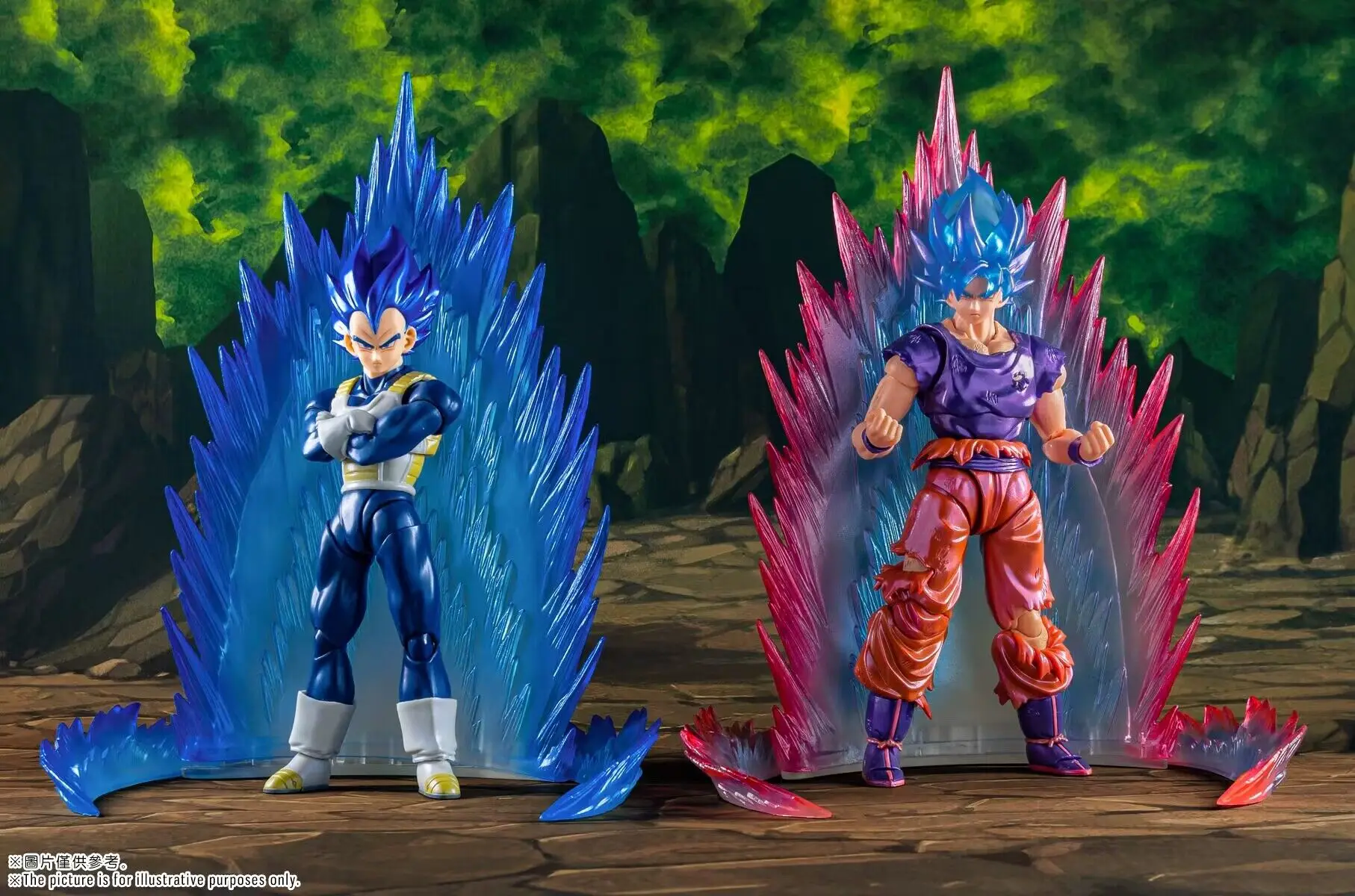 متوفر في المخزون لعبة دراغون بول شيطاني صالح DF SHF أزرق عميق فيغيتا سوبر سايان أنيمي عمل الشكل لعبة نموذج هدية