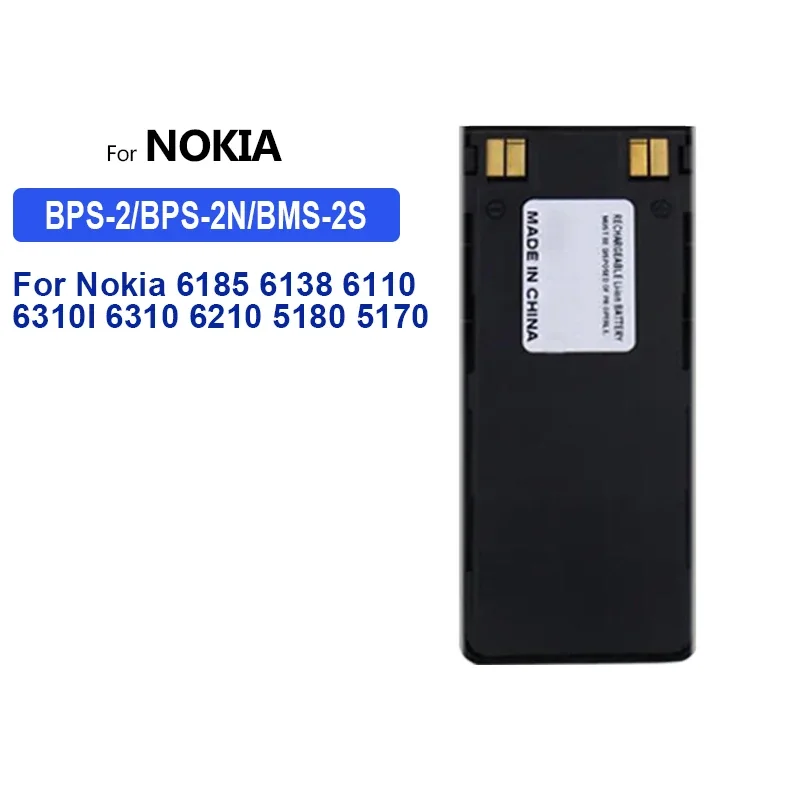 1450mAh BPS-2/BPS-2N/BMS-2S Portable Battery For Nokia 6185 6138 6110 6310I 6310 6210 5180 5170 5160 5150 5185 5165 5110 5125