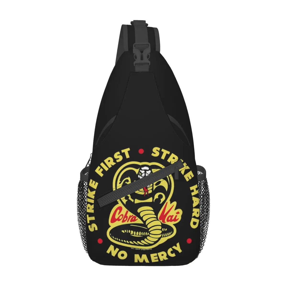 Cobra Kai Strike First Chest Bag Merch For Unisex Trend Strap Bag