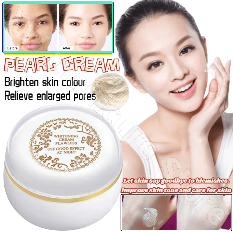 Pearl Cream Anti-Aging Reduces Fine Lines Firming Lifts Skin Color Brightens Moisturizing Nourishes Facial Skin Care Snail Cream