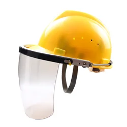 Máscara Protetora Facial Completa Protetora Clara Capacetes de Soldagem Anti-UV Segurança Anti Splash Shock Masks Visor Workplace Protective Helmet