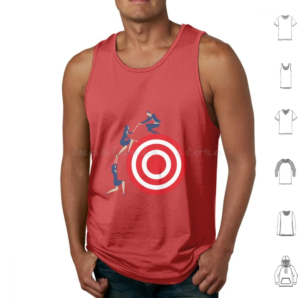 Target Team Member Bullseye Tank Tops Vest Sleeveless Target Team Member Bullseye Groceries Red Fan Art Funny Target Team