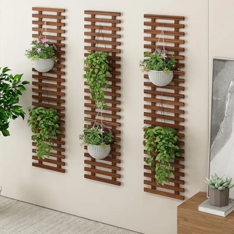 Indoor Gardening Hanging Plant ShelvesBalcony Solid Wood Multi-layer Storage RackSpace-saving Shelf Decoration New Arrivals