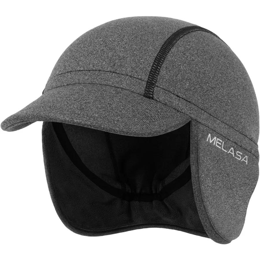 ميلاسا الشتاء الصوف قبعة الدراجات الأذن تدفئة الجمجمة قبعة خوذة بطانة مع الشمس قناع قبعة الدراجة تشغيل قبعة للرجال والنساء