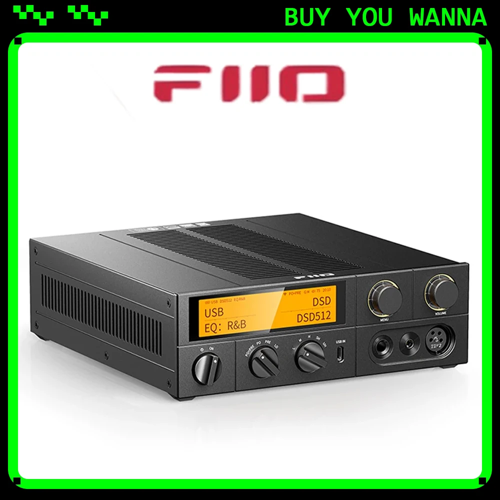 Fiio K17 Dsd Decoding Desktop All-In-One Headphone Power Amplifier Hifi Hi-Res Decoder Ak4191+Ak4499ex*2 Dac Chips Custom Music