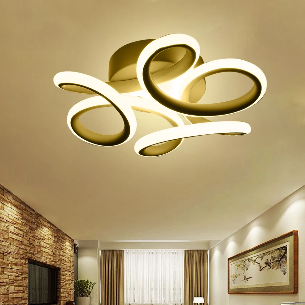 Modern Atmosphere Chandelier Minimalist Corridor Ceiling Light LED Decorative Lighting Lamp Metal for Living Room Dining Room