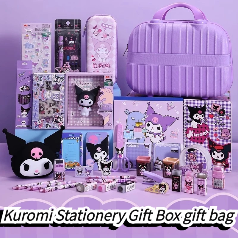 

Sanrio Kuromi Anime Figure Kawaii Student Gift Festival Birthday Gift Box Send Children Surprise School Child's Gift Prize Hot