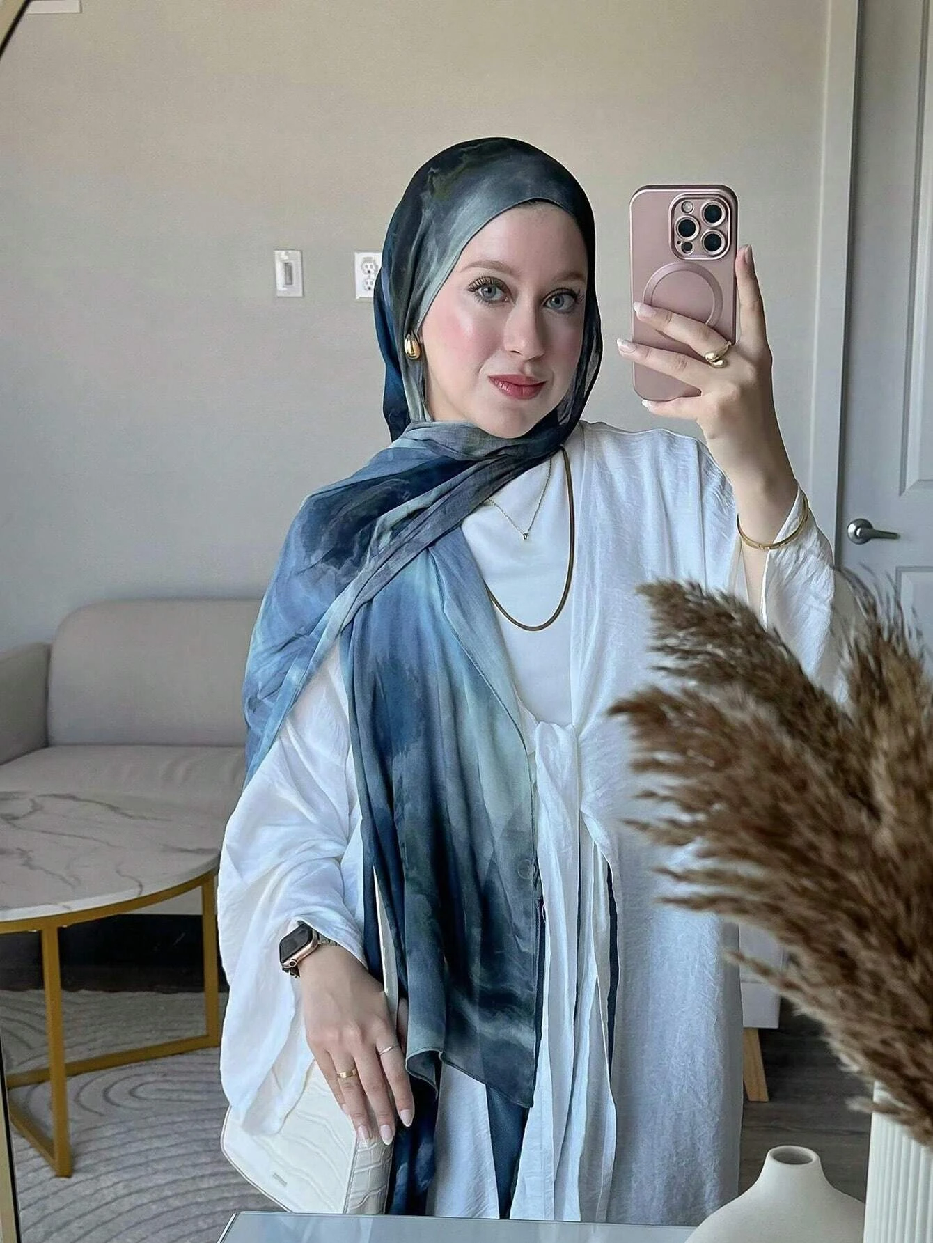 New Women's Watercolor Hijab Scarf Bandana Headband Vintage Luxury Beach 180cm Long Handkerchief Bohemia Muslim Accessories 2024