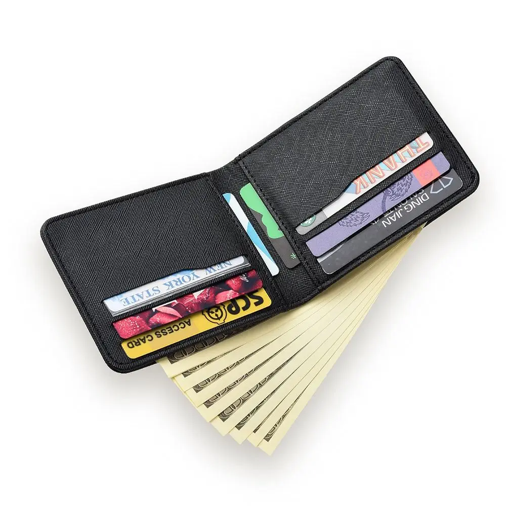

New PU Leather Retro Men's Wallet Soft Ultra Thin Coin Purse Lightweight ID Card Holder Men