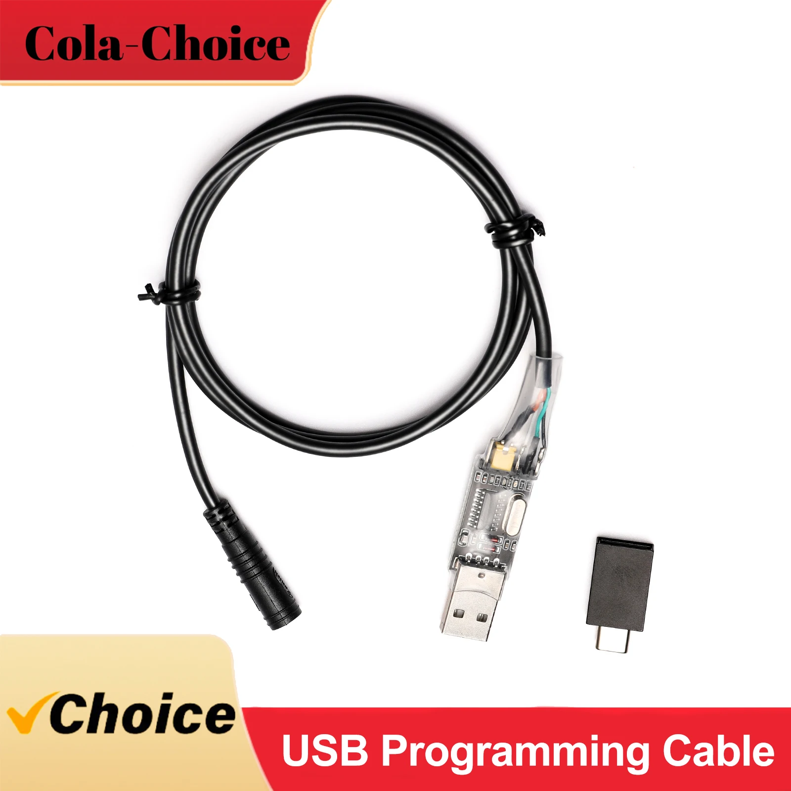 Bafang UART Protocol USB Interface, Used for Modifying Speed Limits, Current, Voltage, Etc.; Length of the Line Is 20 Inches.