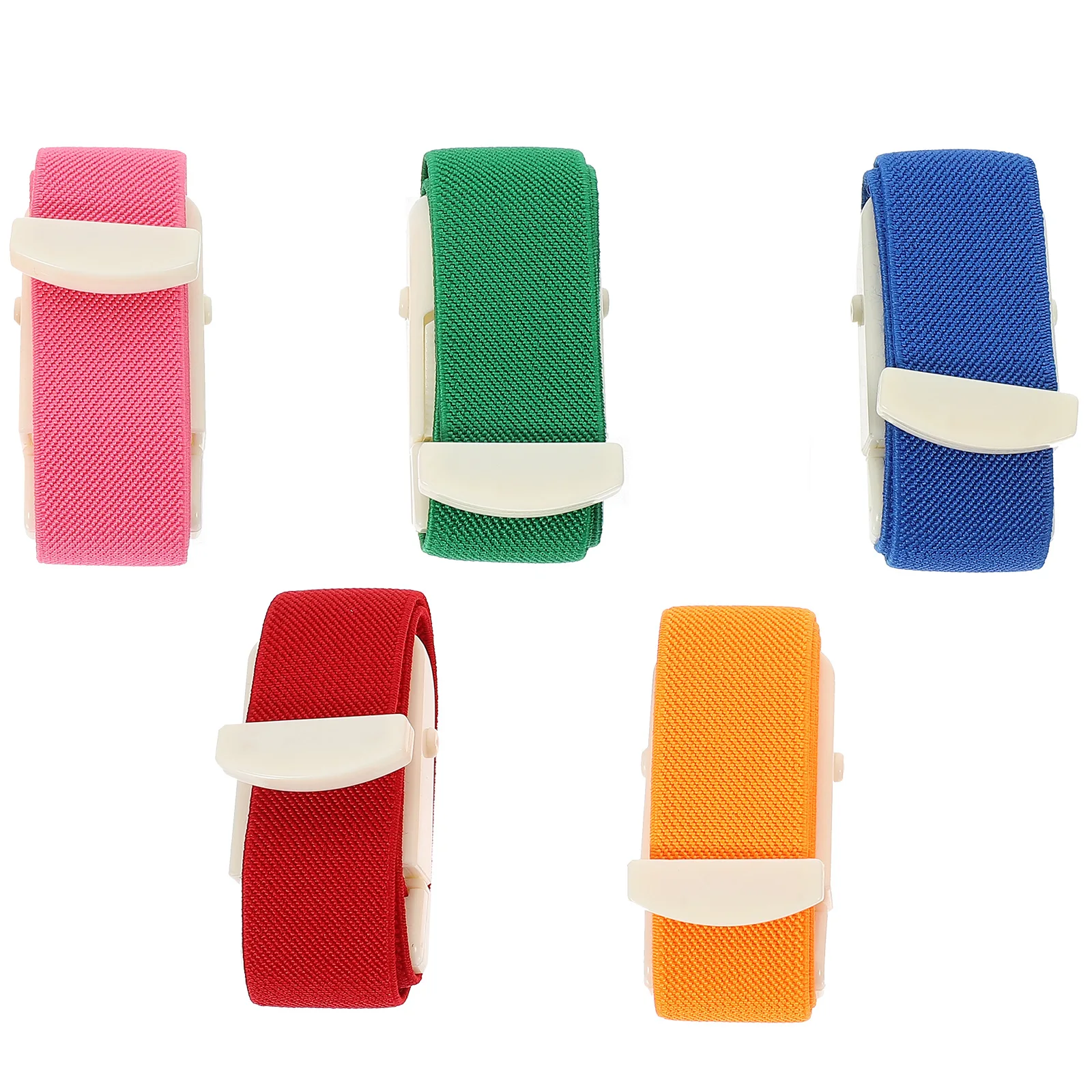 

5 Pcs Tourniquet Buckle Practical Tourniquets Waist Belt Bandage Medical for Outdoor Plastic Nurses