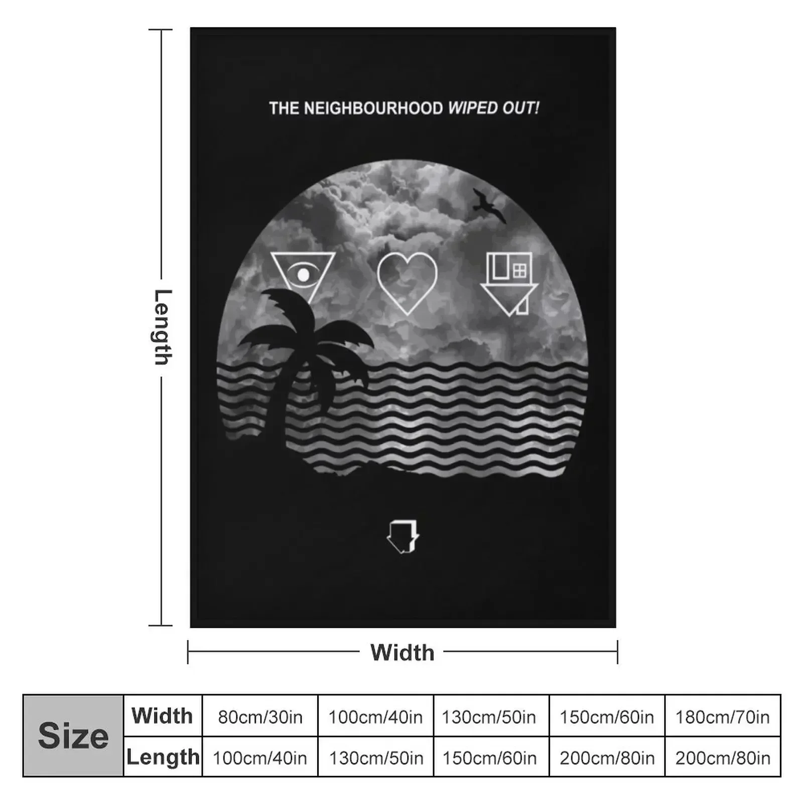 The Neighbourhood-Wiped Throw Blanket couch cozy soft plush fuzzy picnic outdoor blanket