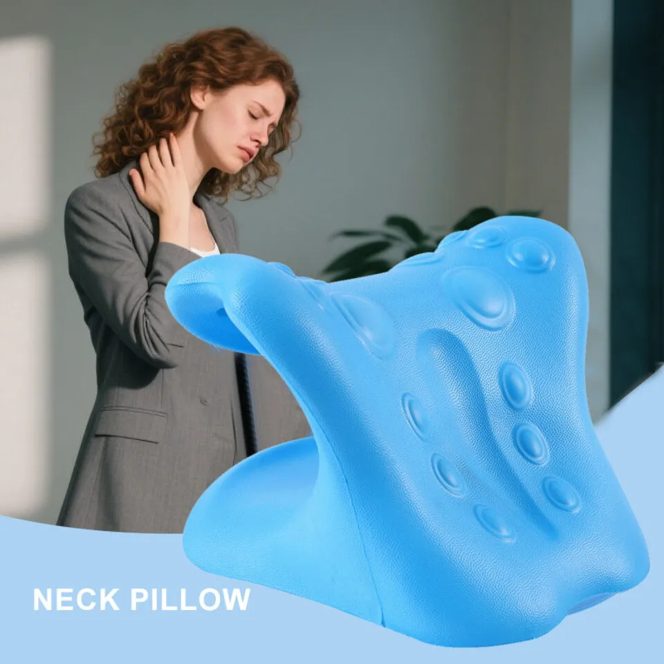 

Gravity Finger Neck Massager Cervical Traction Device Stretcher Pillow For Pain Relief Home Chiropractic Relaxation Massage Tool