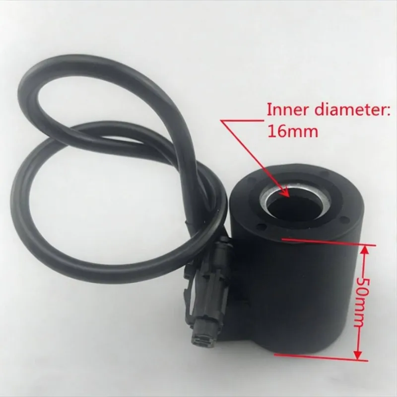 DOOSAN  Solenoid Valve Coil Excavator Automobile Pressure Reducing Valve Inner Diameter 16mm Height 50mm Dc24v 12V