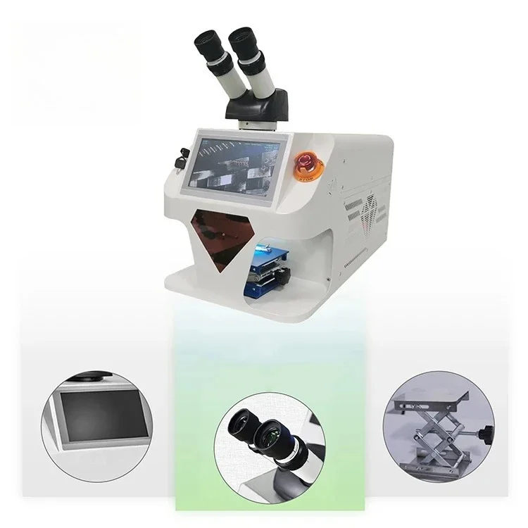 60W-200W New Condition Fiber Welder For Jewelry Gold Silver Platinum-Includes Core Components Motor