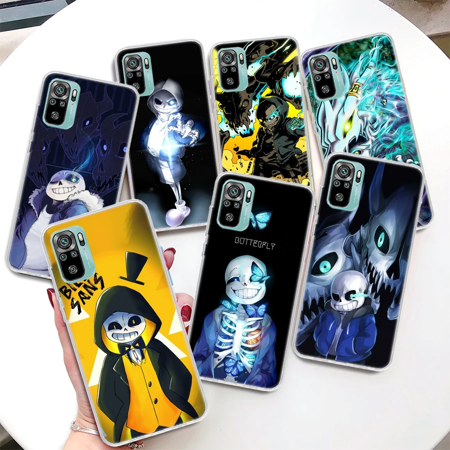 Undertale Papyrus Sans Doggo Coque Phone Case For Xiaomi Redmi Note 13 12S 12 11S 11T 11E Pro Plus 11 10 10S 9 9S 8 8T 5G Cover 