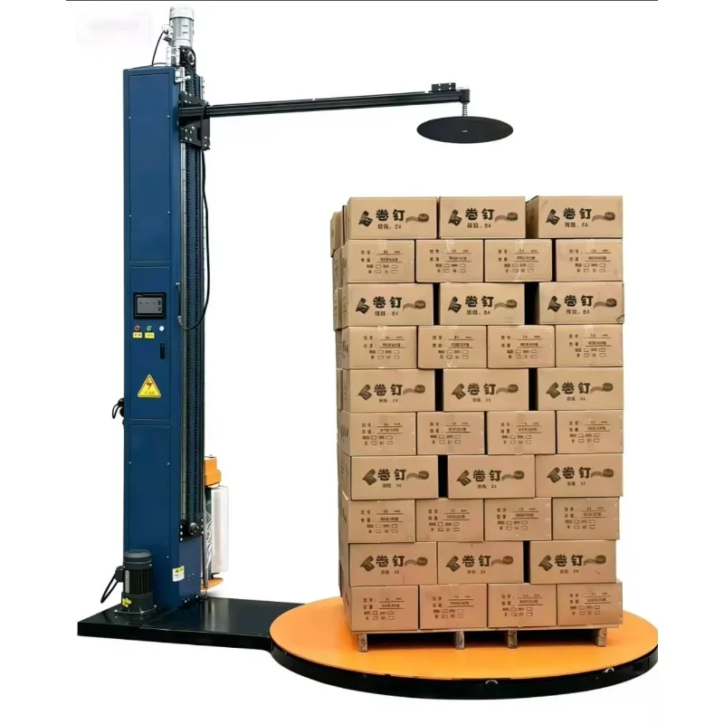 Smart Plastic Film Wrapping Packaging Machine Automatic Stretch Wrapper Warehouse Packaging Lines Cling Film Wrapping Machine