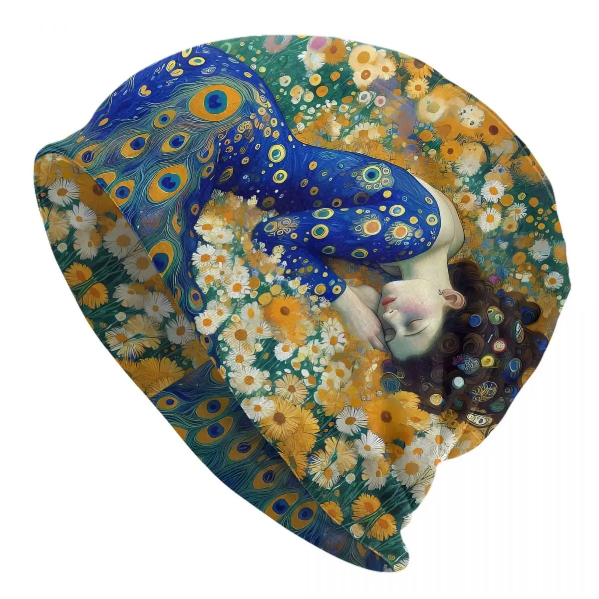 Gustav Klimt Painting Art Beanies Caps Hat Fashion Bonnet Hats Men