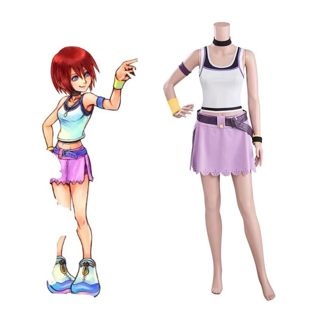

Game King Cosplay Hearts Kairi Costume Women Sexy Dress Uniform Halloween Carnival Party Outfits