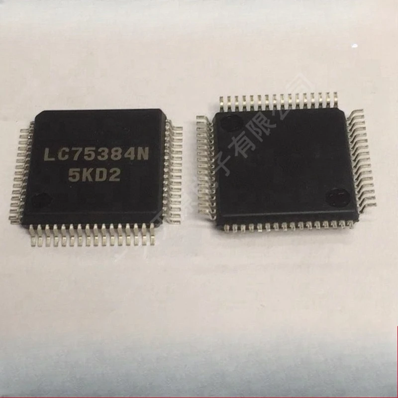 2PCS/LOT LC75384N  Tone Control Circuit, 2 Channel(s), CMOS, PQFP64