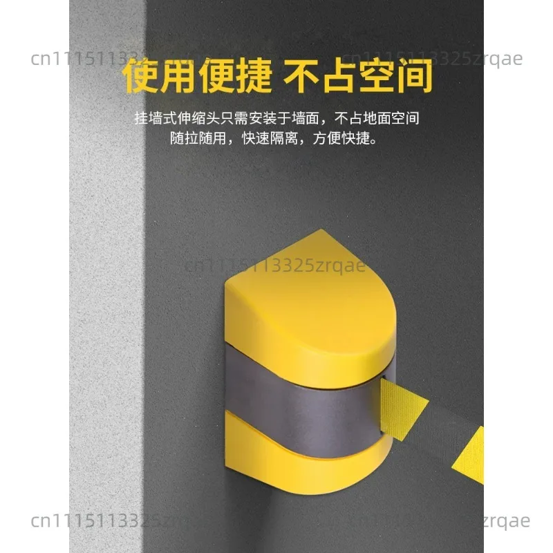 For Wall Mounted Retractable Belt Barrier Safety Warning Tape No Entry Railing