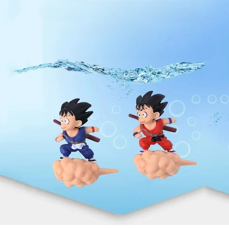 Dragon Ball Son Goku Cloud Action Fish Tank Suspension Decoration Anime Character Aquarium Suspension Decoration Toy Accessories