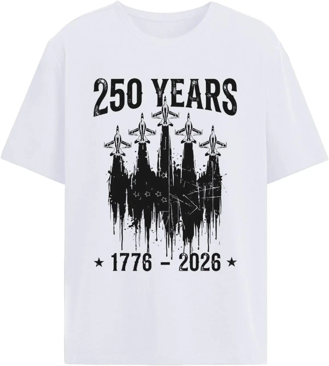 Two 2 Fiddy 250Th Anniversary 4Th Of July T Shirts For Mens Cool 100% Cotton Trendy Y2K Short-Sleeve Tee – Soft, Quick-Drying, &