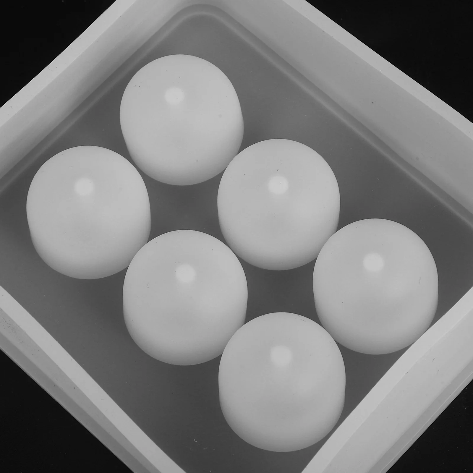 4 قطعة كرة سيليكون مربعة الراتنج الايبوكسي قالب صنع المجوهرات بوليمر كلاي الصابون كابوشون الأحجار الكريمة لتقوم بها بنفسك صياغة المشاريع