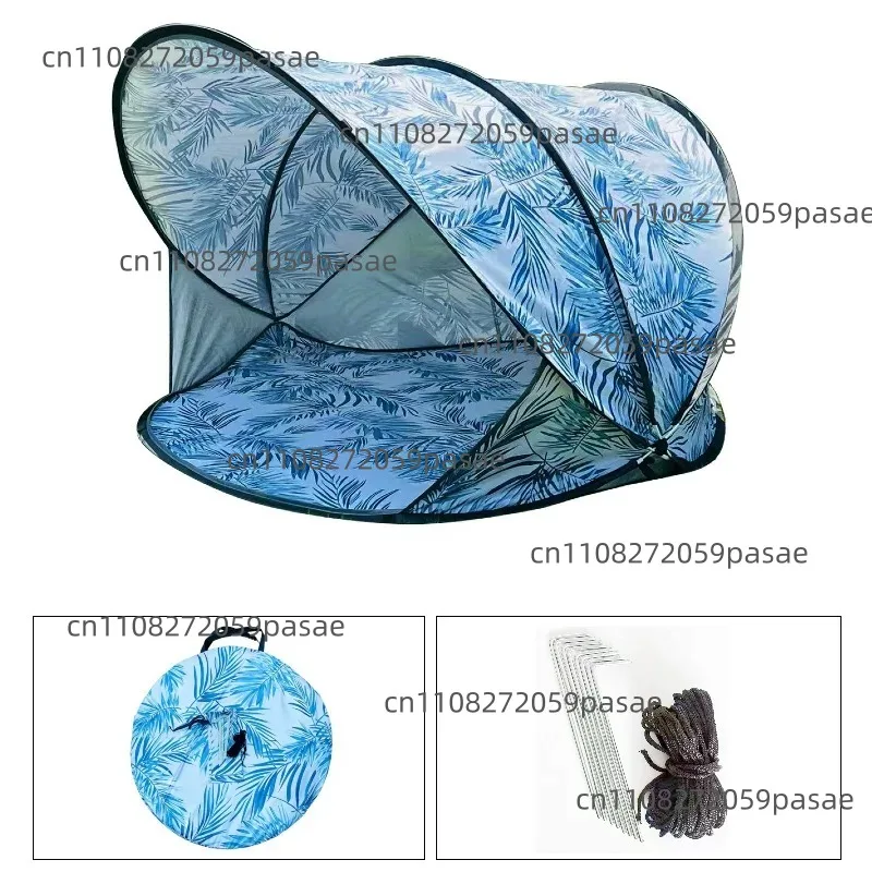 Beach Tent with Sun Protection & Windproof, Auto Pop Up Easy Setup, Portable Fold for  Play