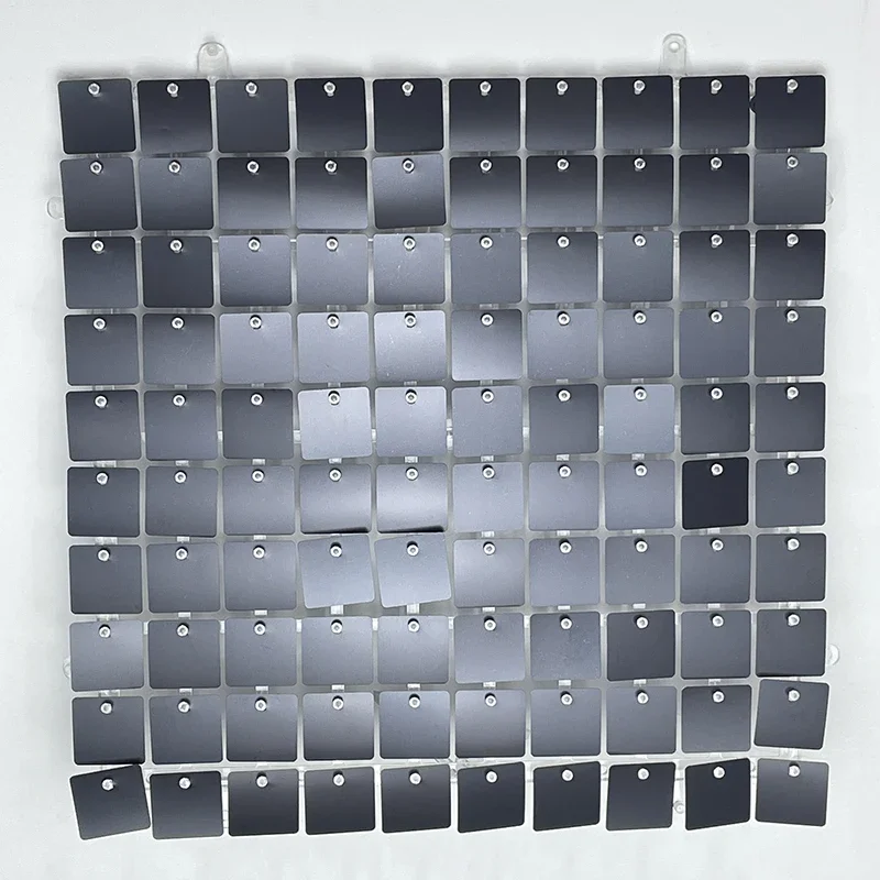 12/16/18/24PCS Schimmer Wand Kulissen SCHWARZ Platz Pailletten Wand Panel Kulissen Party Kulissen für hochzeit Geburtstag Dekor – Detail 5
