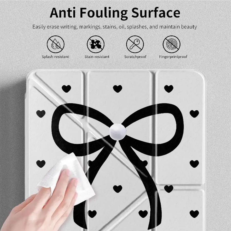 Cartoon Bow With Pen Slot Cover Tablet Case For Samsung Galaxy Tab A9 Plus S9 Plus A8 S7 FE A11 S10 Lite S8